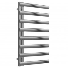 Reina Cavo Designer Heated Towel Rail 880mm H x 500mm W Brushed Stainless Steel