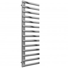Reina Cavo Designer Heated Towel Rail 1580mm H x 500mm W Brushed Stainless Steel