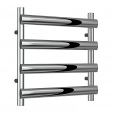 Reina Deno Designer Heated Towel Rail 496mm H x 500mm W Polished Stainless Steel