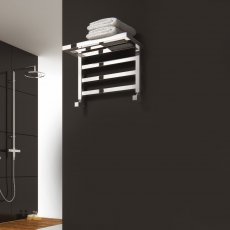 Reina Elvina Designer Heated Towel Rail 350mm H x 500mm W Chrome