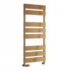 Reina Fermo Flat Panel Heated Towel Rail 710mm H x 480mm W - Copper Satin