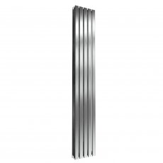 Reina Flox Double Vertical Radiator 1800mm H x 295mm W Brushed