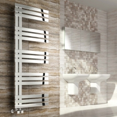 Reina Lovere Polished Stainless Steel Designer Heated Towel Rail