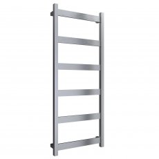 Reina Mina Square Tube Heated Towel Rail 1170mm H x 470mm W Brushed Stainless Steel
