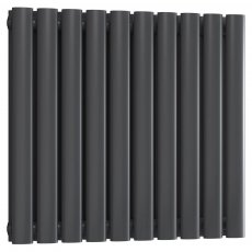 Reina Neval Double Horizontal Aluminium Radiator 600mm H x 581mm W Anthracite