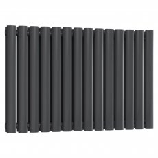 Reina Neval Double Horizontal Aluminium Radiator 600mm H x 817mm W Anthracite