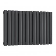Reina Neval Single Horizontal Aluminium Radiator 600mm H x 817mm W Anthracite