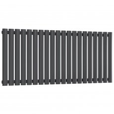 Reina Neval Single Horizontal Aluminium Radiator 600mm H x 1171mm W Anthracite