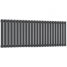 Reina Neval Single Horizontal Aluminium Radiator 600mm H x 1407mm W Anthracite