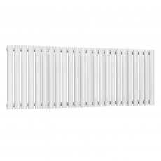 Reina Neval Single Horizontal Aluminium Radiator 600mm H x 1407mm W White