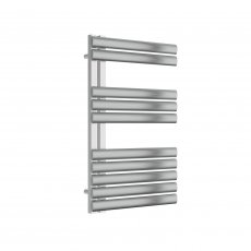 Reina Scalo Designer Heated Towel Rail 826mm H x 500mm W Brushed Stainless Steel