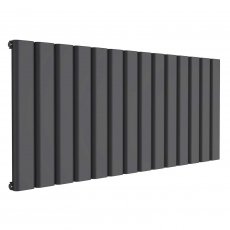 Reina Vicari Single Horizontal Aluminium Radiator 600mm H x 1400mm W Anthracite