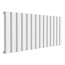 Reina Vicari Single Horizontal Aluminium Radiator 600mm H x 1400mm W White