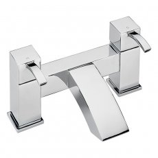 Sagittarius Arke Bath Filler Tap Pillar Mounted - Chrome