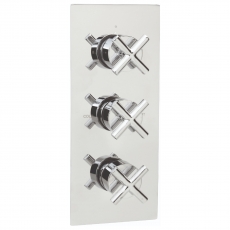 Sagittarius Avant Concealed Shower Valve with 3-Way Diverter Triple Handle - Chrome