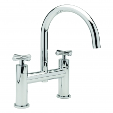 Sagittarius Avant Bath Filler Tap Pillar Mounted - Chrome
