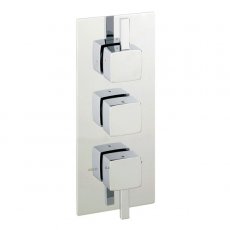 Sagittarius Axis Concealed Shower Valve with 3-Way Diverter Triple Handle - Chrome