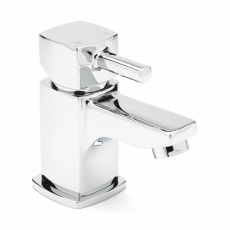 Sagittarius Axis Mini Mono Basin Mixer Tap with Sprung Waste - Chrome