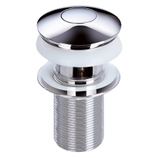 Sagittarius Centre Push Basin Waste Chrome - Slotted