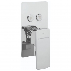 Sagittarius Blade Thermostatic Concealed Shower Valve Dual Push Button - Chrome