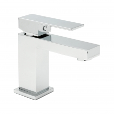 Sagittarius Blade Mini Mono Basin Mixer Tap with Sprung Waste - Chrome