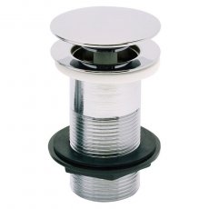 Sagittarius Sprung Domed Basin Waste - Chrome (Un-Slotted)