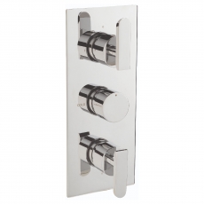 Sagittarius Eclipse Concealed Shower Valve with 3-Way Diverter Triple Handle - Chrome