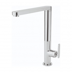 Sagittarius Eclipse Flat Spout Side Lever Kitchen Sink Mixer Tap - Chrome