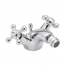 Sagittarius Fantasy Mono Bidet Mixer Tap With Pop Up Waste Dual Handle Chrome