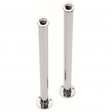 Sagittarius Floor Mounted Bath Standpipes Pair Chrome