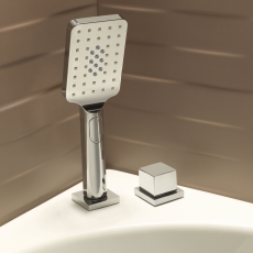 Sagittarius Kubic 2-Way Diverter and Shower Handset Bath Mounted - Chrome