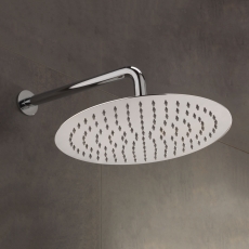 Sagittarius Morella Slim Fixed Shower Head and Arm 300mm Diameter Chrome