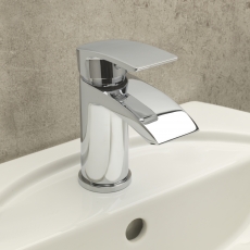 Sagittarius Naples Cloakroom Basin Mixer Tap with Sprung Waste - Chrome
