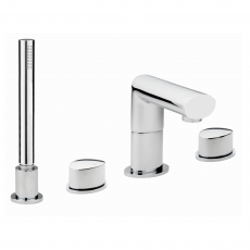 Sagittarius Oveta 4-Hole Bath Shower Mixer Tap Pillar Mounted - Chrome