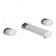 Sagittarius Oveta 3-Hole Basin Mixer Tap Wall Mounted Chrome