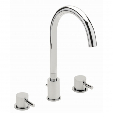 Sagittarius Piazza 3-Hole Bath Filler Tap Deck Mounted - Chrome