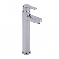Sagittarius Plaza Tall Mono Basin Mixer Tap with Pop Up Waste - Chrome