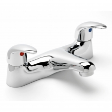 Sagittarius Prestige Bath Filler Tap Twin Lever Deck Mounted - Chrome
