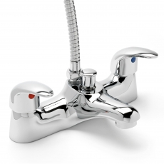 Sagittarius Prestige Bath Shower Mixer Tap with Shower Handset - Chrome