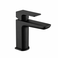 Sagittarius Ravenna Mono Basin Mixer Tap with Sprung Waste - Matt Black