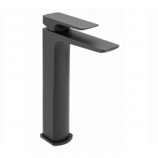 Sagittarius Ravenna Extended Tall Basin Mixer Tap with Sprung Waste - Matt Black