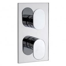 Sagittarius Tame Thermostatic Concealed Shower Valve with 2-Way Diverter Dual Handle - Chrome