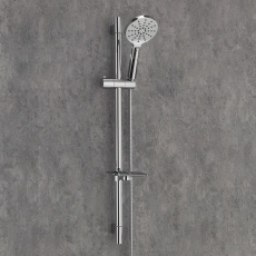 Sagittarius Viareggio Three Function Push Button Shower Slide Rail Kit - Chrome