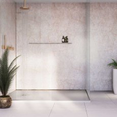 Showerwall Square Edge MDF Shower Panel 1200mm Wide x 2440mm High - Gold Slate Gloss
