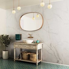 Showerwall Square Edge MDF Shower Panel 1200mm Wide x 2440mm High - Ocean Marble