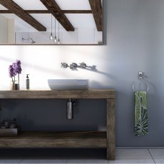 Showerwall Square Edge MDF Shower Panel 1200mm Wide x 2440mm High - Linea White