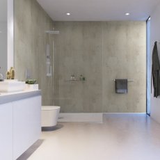 Showerwall Proclick MDF Shower Panel 1200mm Wide x 2440mm High - Urban Concrete