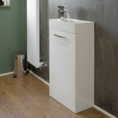 Signature Aalborg 400mm 1-Door Floor Standing Vanity Unit