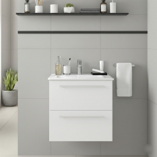 Signature Aalborg 600mm 2-Drawer Wall Hung Vanity Unit