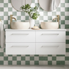 Signature Aalborg 1200mm 4-Drawer Wall Hung Countertop Vanity Unit